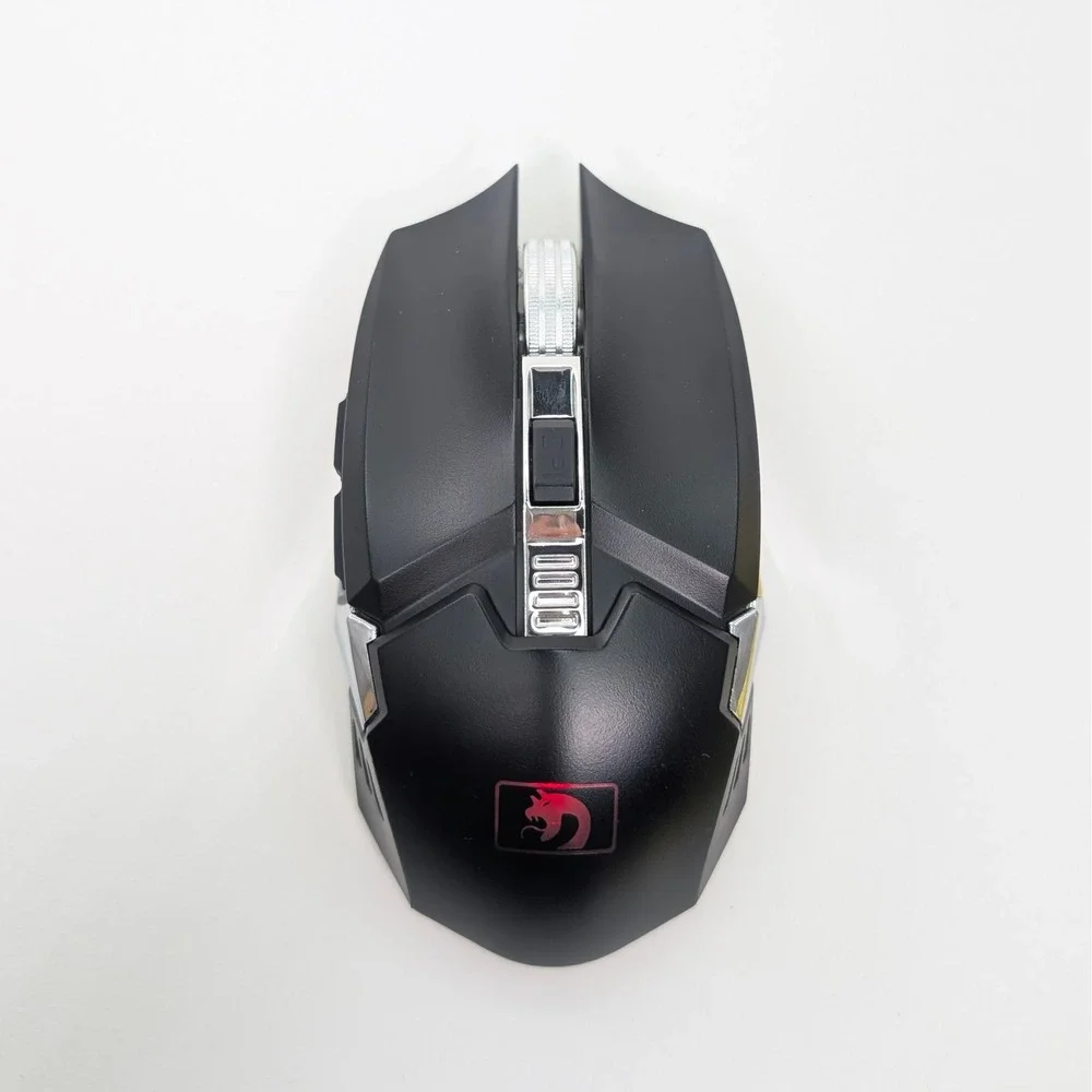 Mamba Snake Wireless Gaming Mouse RGB LED Rechargeable Black/Chrome USB Receiver